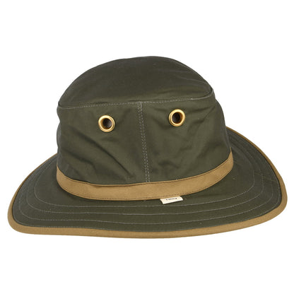 Chapeau Australien en Coton Ciré TWC7 olive TILLEY