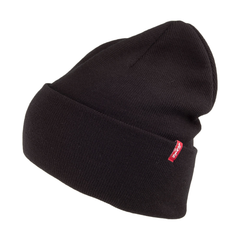 Bonnet Long New noir avec Étiquette rouge LEVI'S