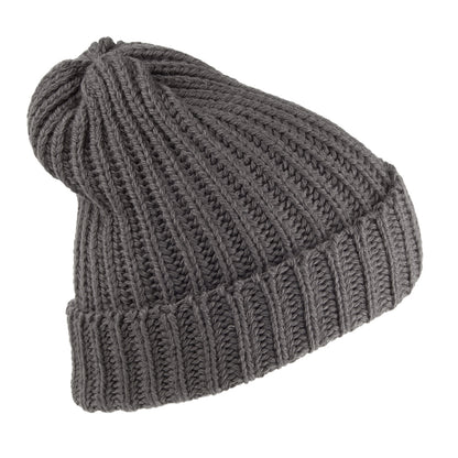 Bonnet Marin Court en Laine Mérinos anthracite HIGHLAND 2000