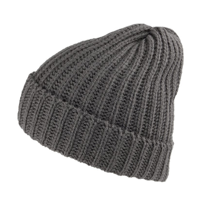 Bonnet Marin Court en Laine Mérinos anthracite HIGHLAND 2000