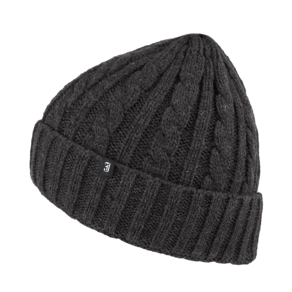 Bonnet à Torsades gris foncé JAXON & JAMES