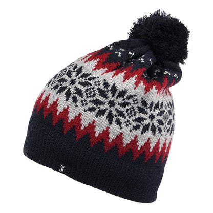 Bonnet à Pompon Hiver Aspen bleu marine JAXON & JAMES