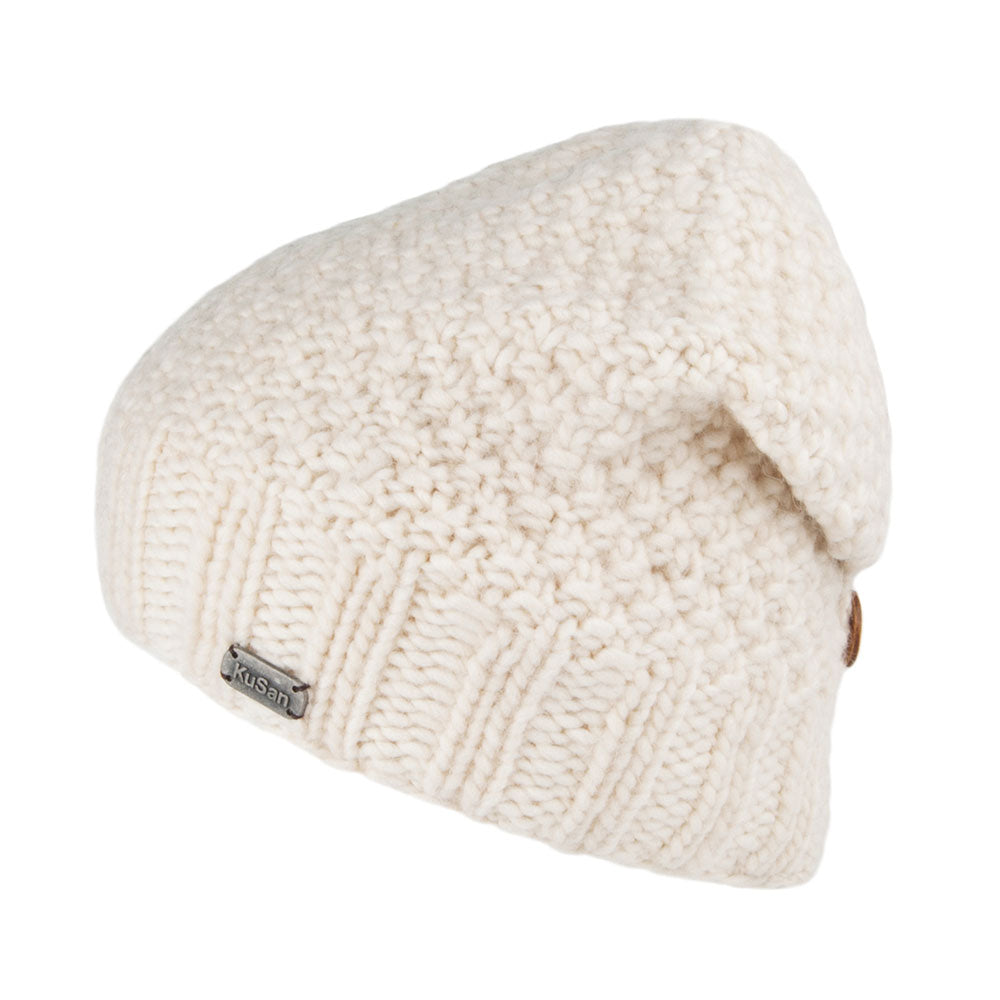 Bonnet Boutonné blanc KUSAN