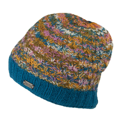 Bonnet à Double Torsade Brooklyn bleu sarcelle KUSAN