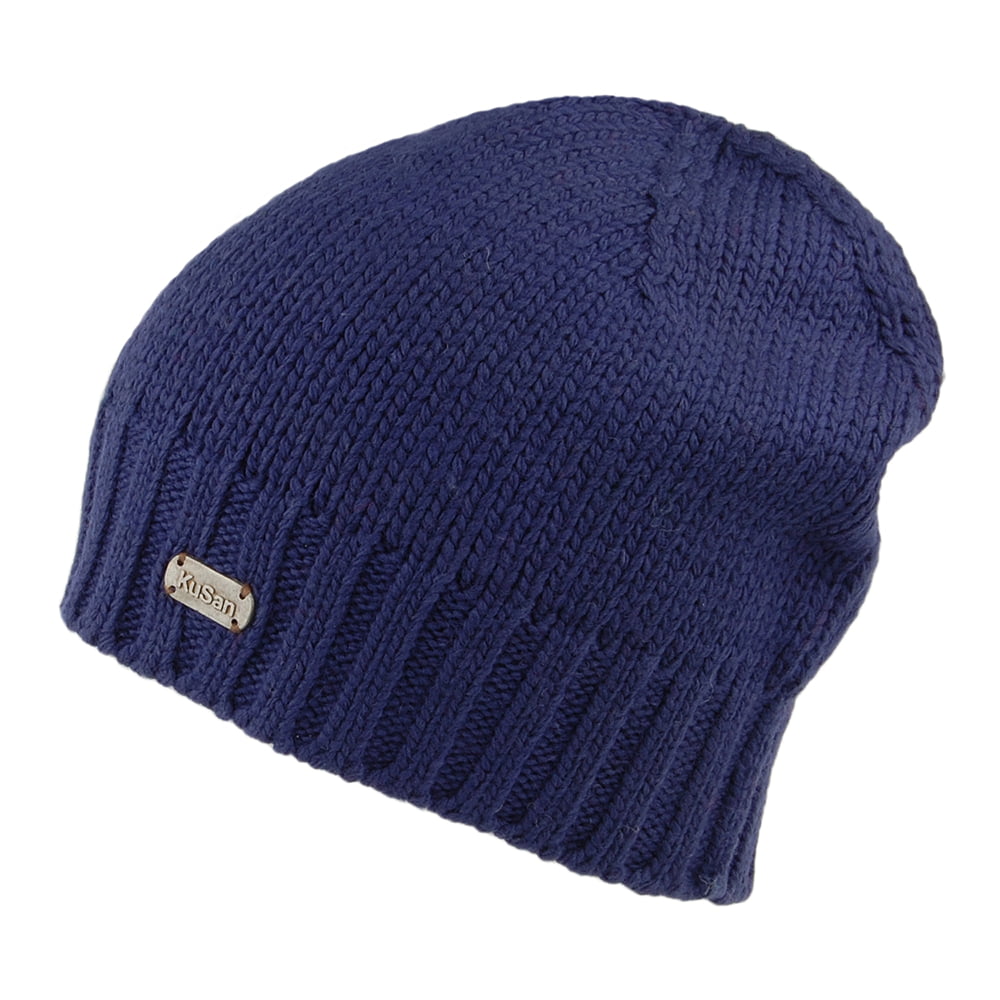 Bonnet Marin en Laine Mérinos bleu marine KUSAN