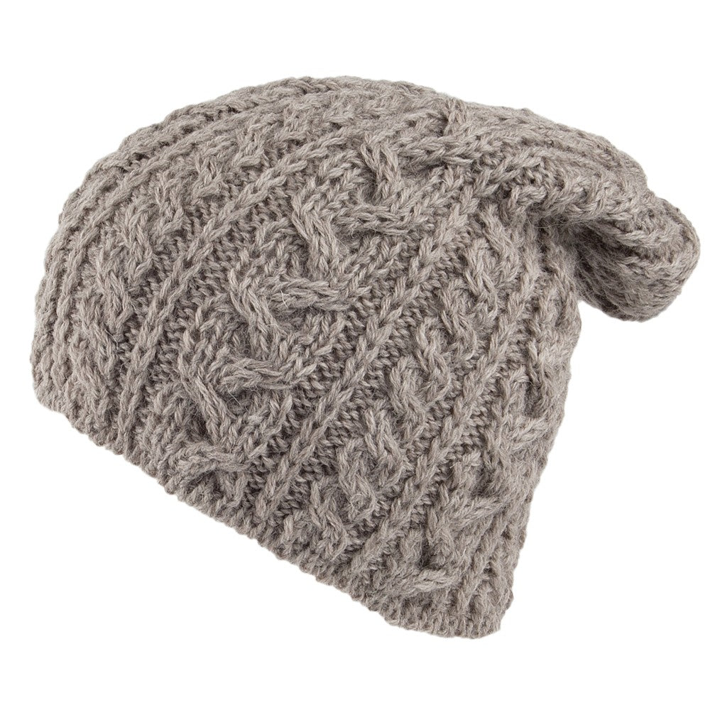 Bonnet Long en Laine Anglaise avoine HIGHLAND 2000