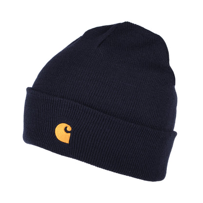 Bonnet à Revers Chase bleu marine foncé CARHARTT WIP