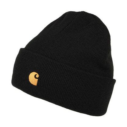 Bonnet à Revers Chase noir CARHARTT WIP