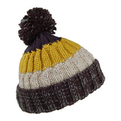 Bonnet à Pompon Wilhelm jaune-noir BARTS