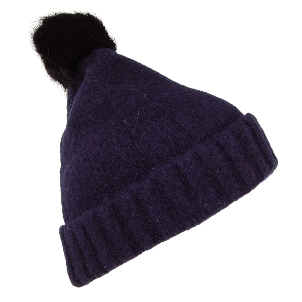 Bonnet à Pompon Snugwell bleu marine JOULES
