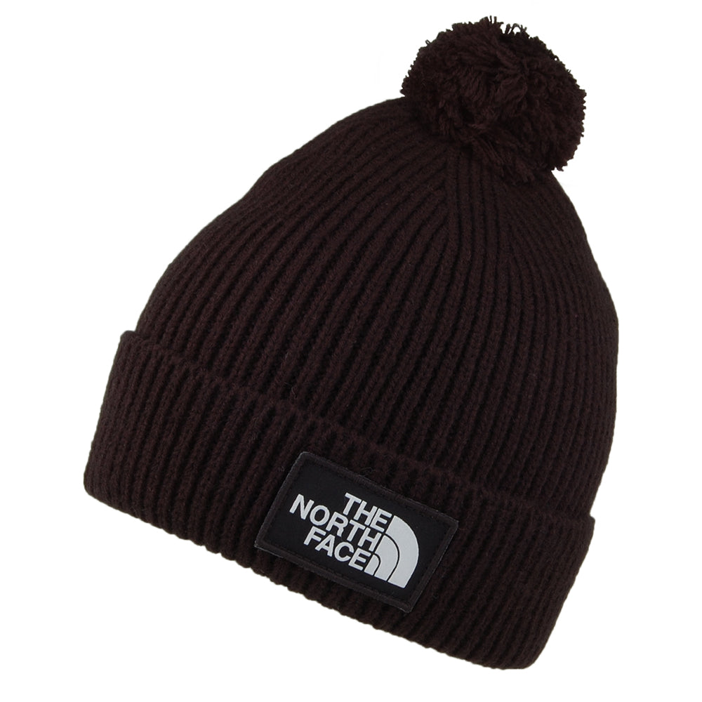 Bonnet à Pompon Recyclé TNF Logo Box Pom noir THE NORTH FACE