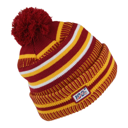 Bonnet à Pompon NFL On Field Knit Washington Redskins bordeaux NEW ERA