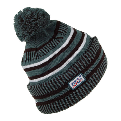 Bonnet à Pompon On Field Knit Philadelphia Eagles vert minuit NEW ERA