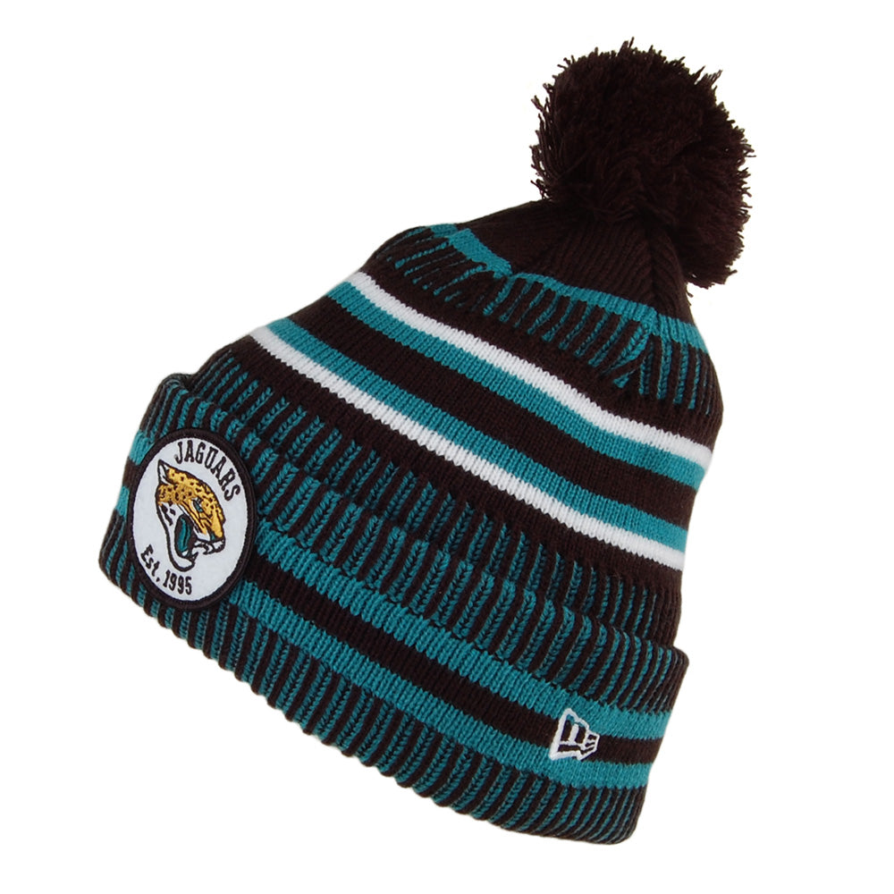 Bonnet Pompon NFL On Field Knit Jacksonville Jaguars bleu-noir NEW ERA