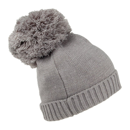 Bonnet à Pompon Femme Logo Embroidery gris chiné TIMBERLAND