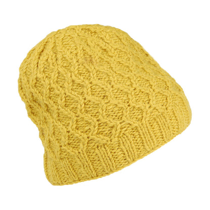 Bonnet à Torsades Brooklyn jaune KUSAN