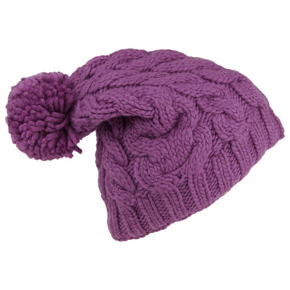 Bonnet Long à Pompon rose KUSAN