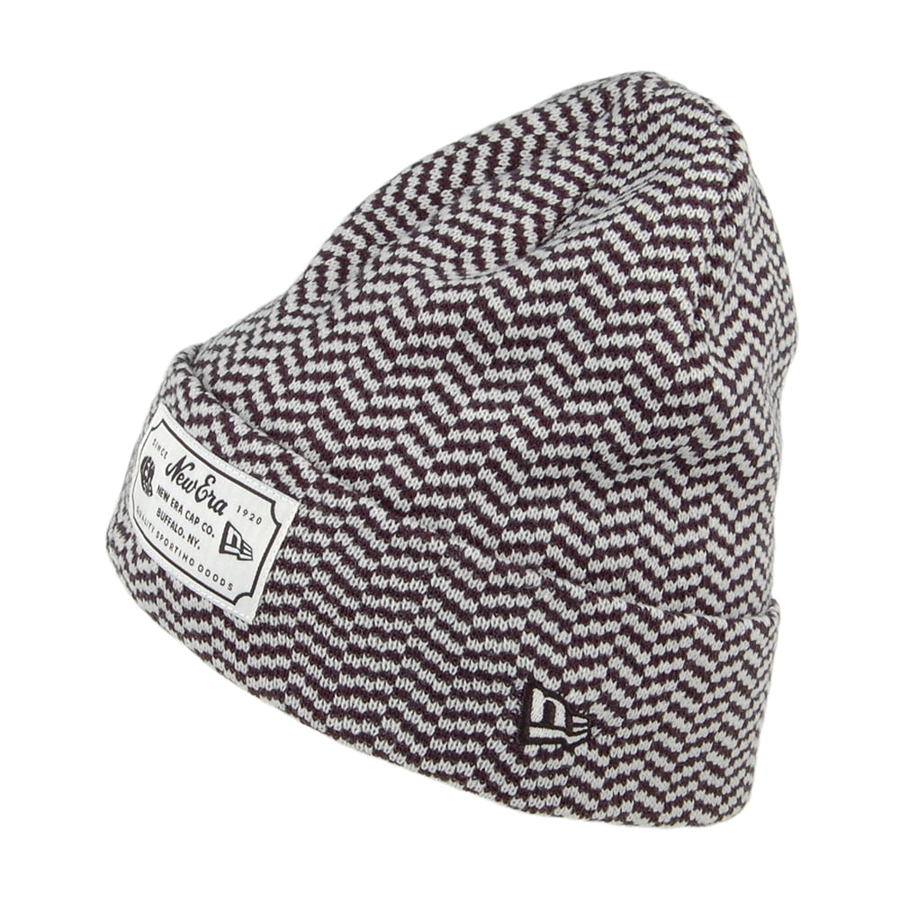 Bonnet Heritage Cuffed bleu marine-blanc NEW ERA