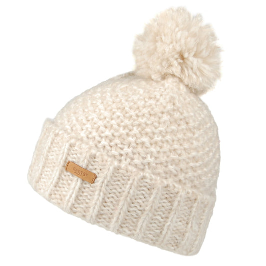 Bonnet à Pompon Grosse Maille Aitane crème BARTS