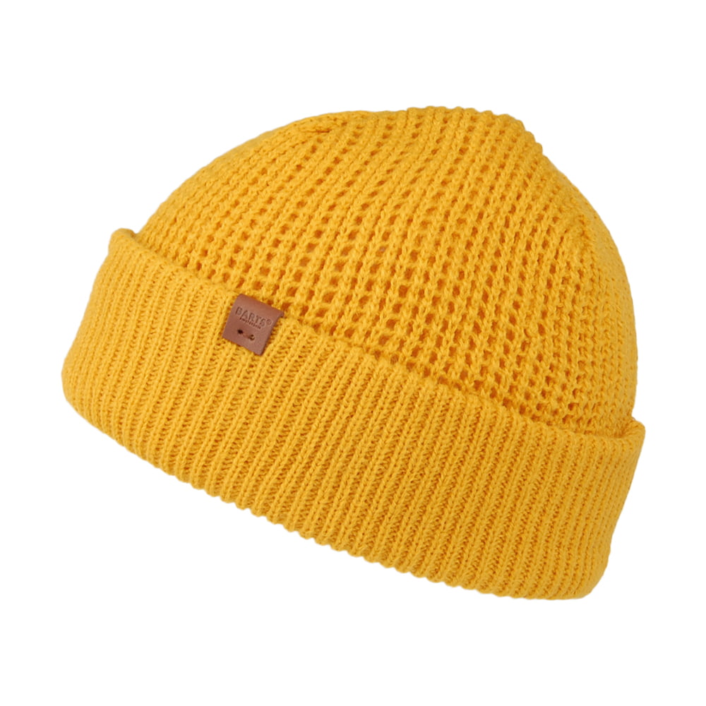 Bonnet à Revers Maille Gaufrée Adas jaune BARTS