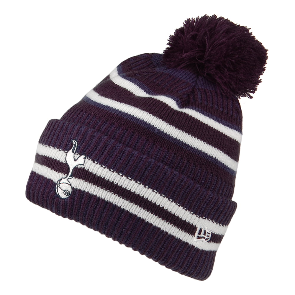 Bonnet à Pompon à Revers Jake Knit Tottenham Hotspur FC bleu marine-blanc NEW ERA