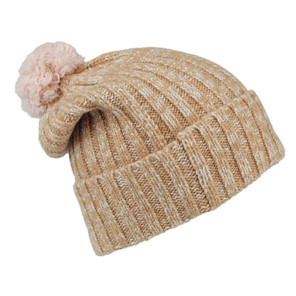 Bonnet à Pompon en Laine Recyclée Pom marron-clair PATAGONIA