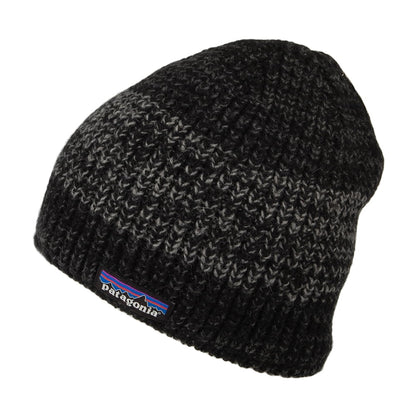 Bonnet en Laine Recyclée Speedway noir-gris PATAGONIA