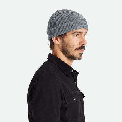 Bonnet à Revers Heist gris foncé BRIXTON