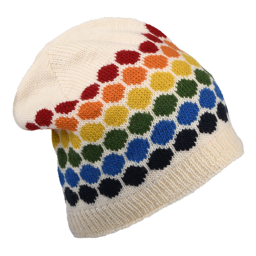 Bonnet Long Colour Theory blanc-multi KUSAN