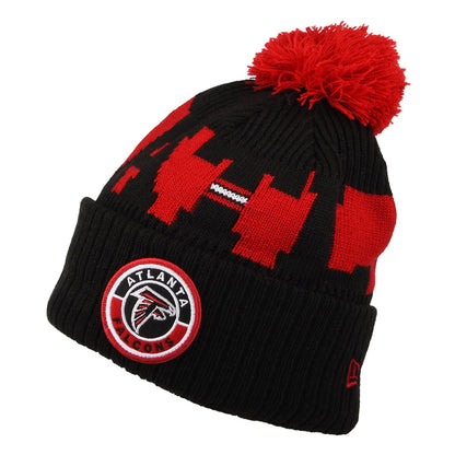 Bonnet à Pompon NFL On Field Sport Knit Atlanta Falcons noir-rouge NEW ERA
