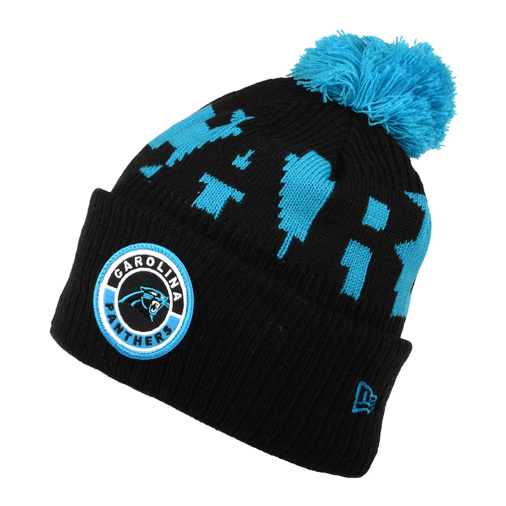 Bonnet à Pompon NFL On Field Sport Knit Carolina Panthers noir-bleu NEW ERA