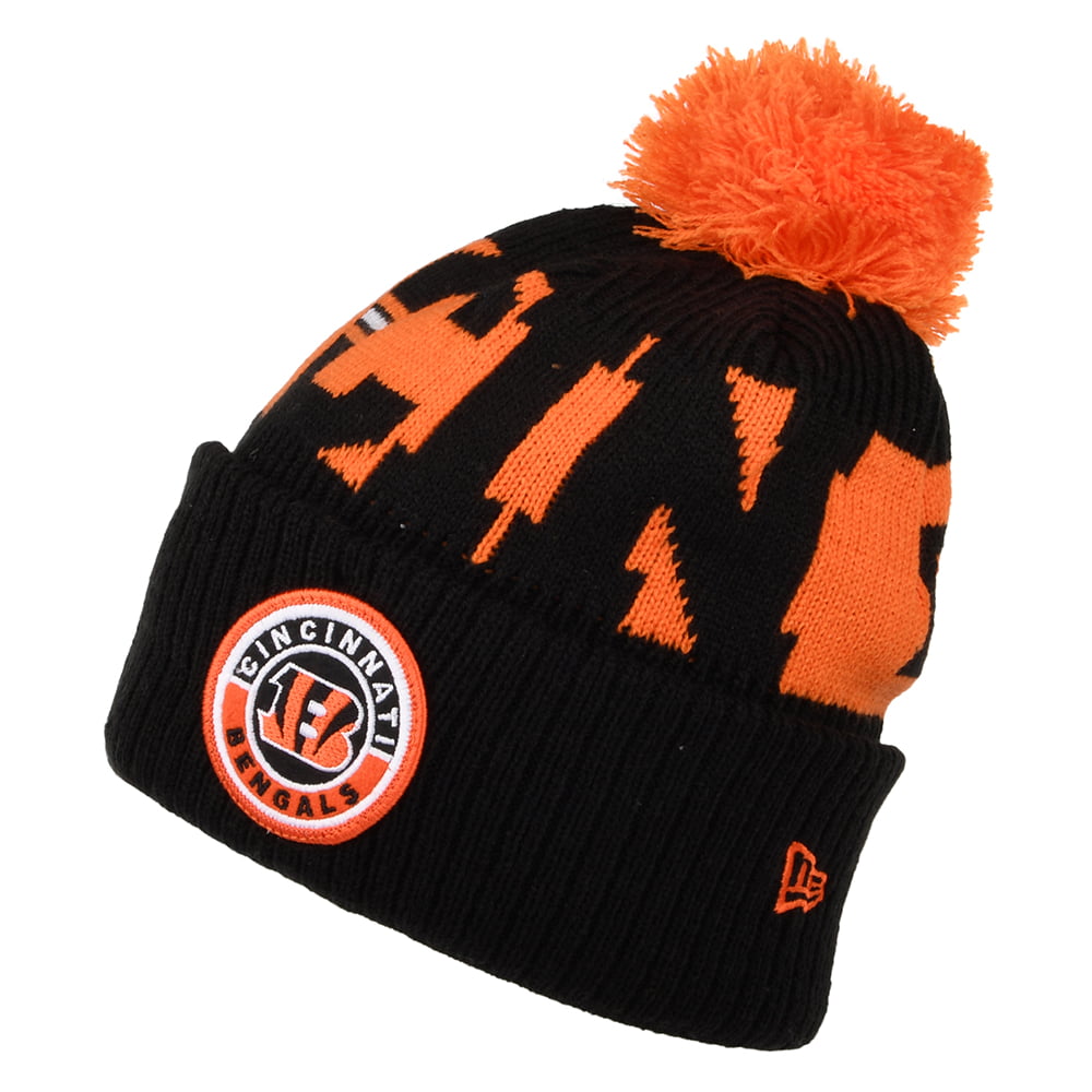 Bonnet à Pompon NFL On Field Sport Knit Cincinnati Bengals noir-orange NEW ERA