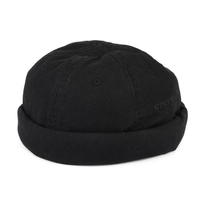 Bonnet Miki Breton en Coton noir STETSON