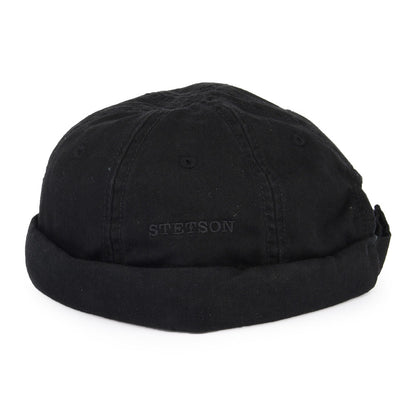 Bonnet Miki Breton en Coton noir STETSON