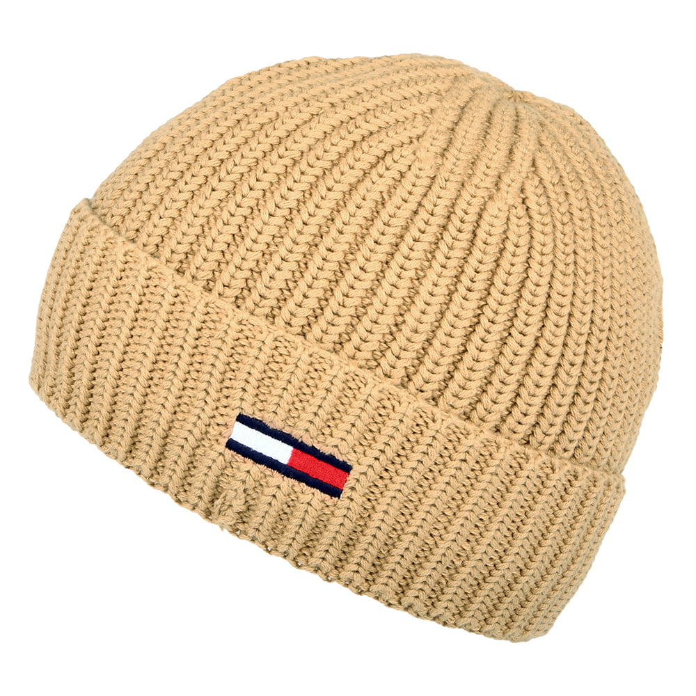 Bonnet Côtelé TJM Flag khaki TOMMY HILFIGER
