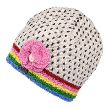 Bonnet Jauge Fine à Fleur Brooklyn blanc-multi KUSAN