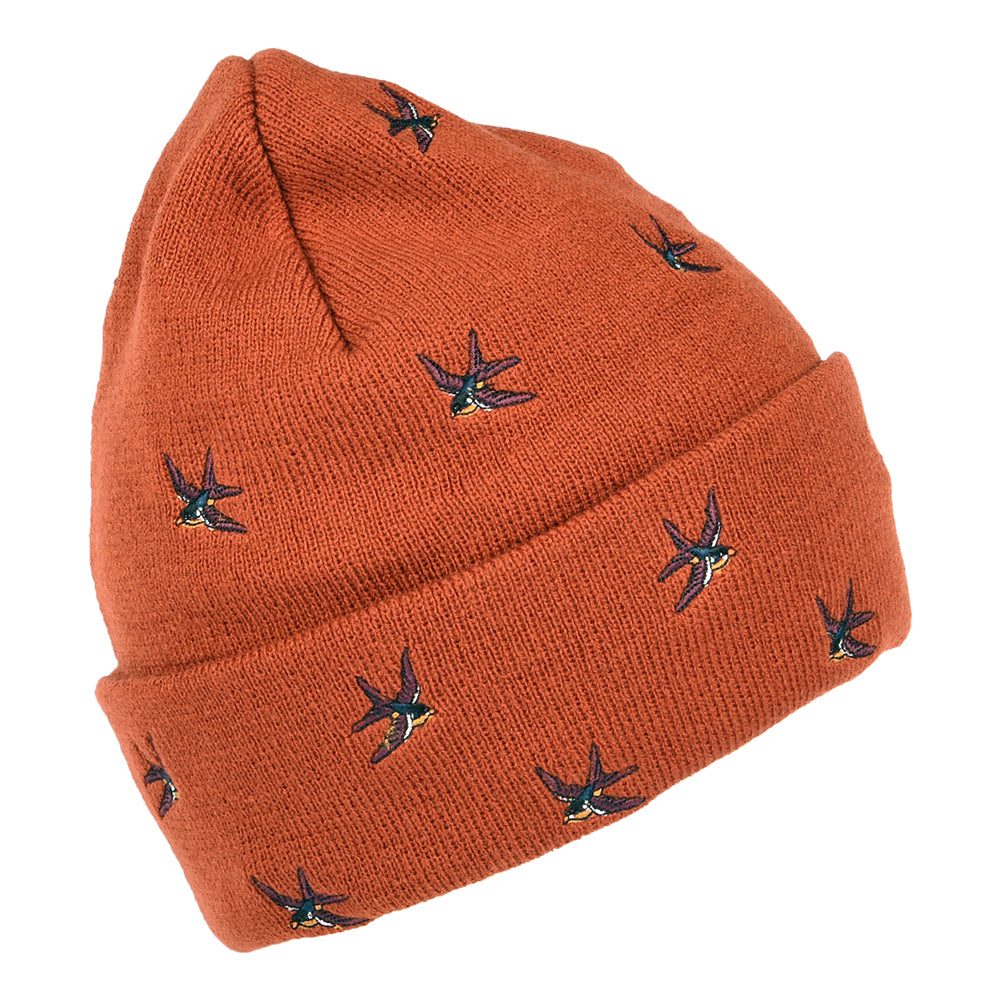 Bonnet à Revers Hirondelles Vinson rouille BARTS