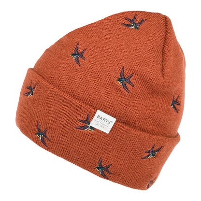 Bonnet à Revers Hirondelles Vinson rouille BARTS