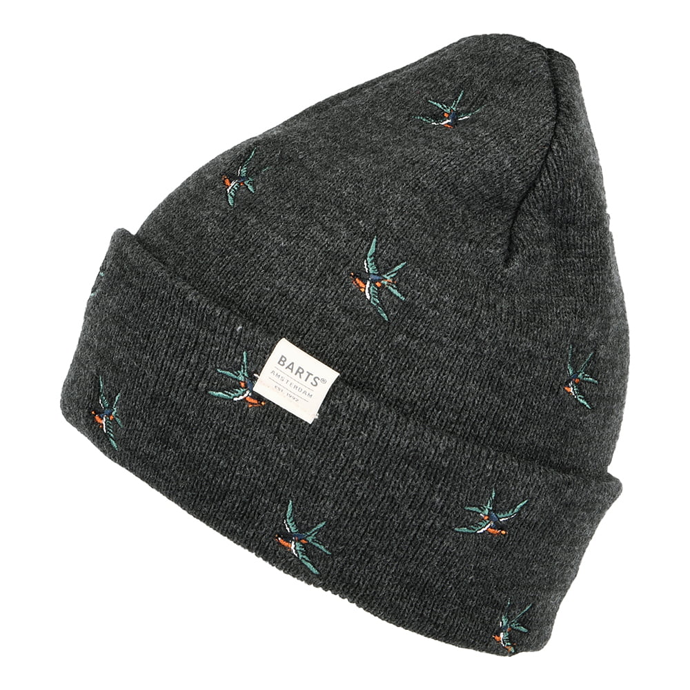 Bonnet à Revers Hirondelles Vinson gris foncé BARTS