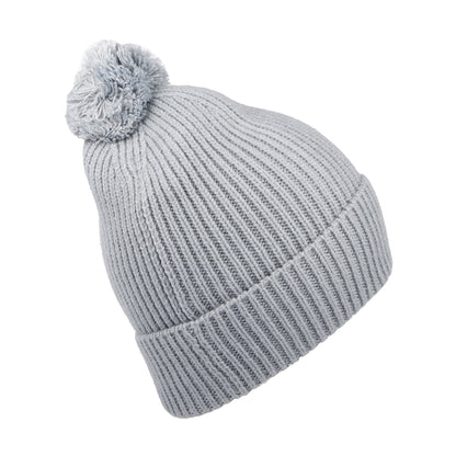 Bonnet à Pompon Logo Box gris THE NORTH FACE