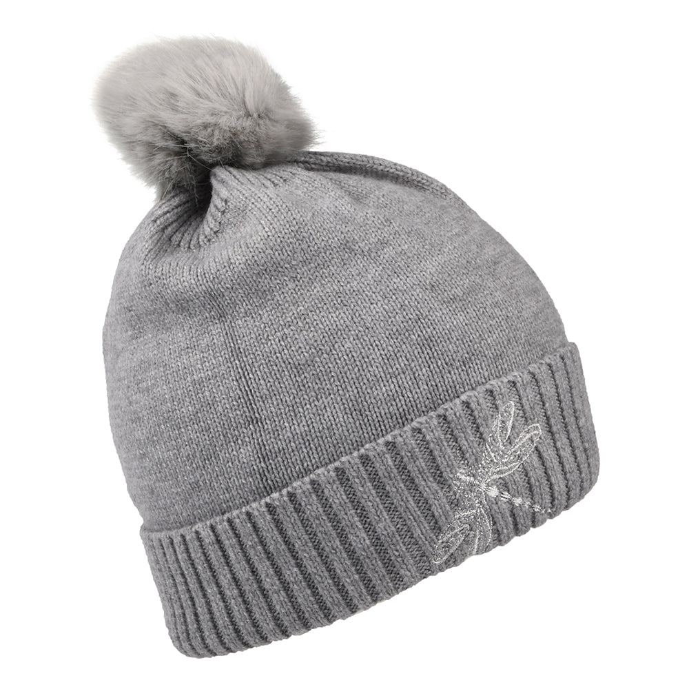 Bonnet à Pompon Libellule Stafford gris JOULES