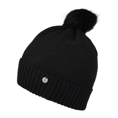 Bonnet à Pompon Libellule Stafford noir JOULES