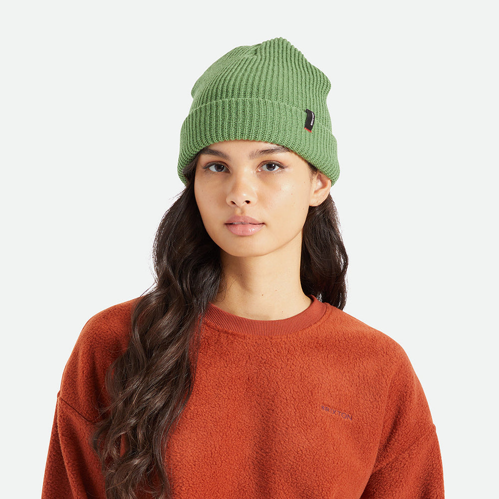 Bonnet à Revers Heist vert BRIXTON