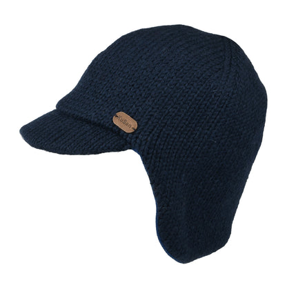 Bonnet à Visière avec Protège-Oreilles bleu marine KUSAN