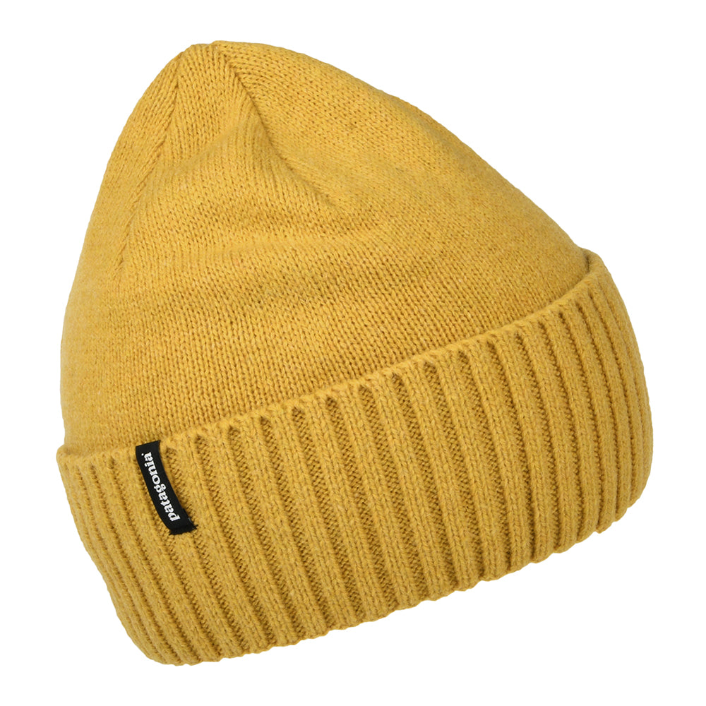 Bonnet en Laine Recyclée Slow Going Patch Brodeo moutarde PATAGONIA