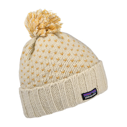 Bonnet à Pompon en Laine Recyclée Snowbelle naturel PATAGONIA