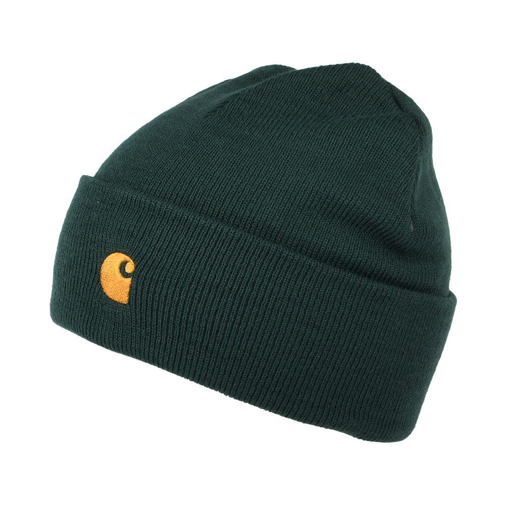 Bonnet à Revers Chase vert feuille CARHARTT WIP