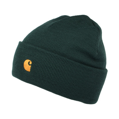 Bonnet à Revers Chase vert feuille CARHARTT WIP