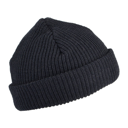 Bonnet Côtelé à Revers Court bleu marine NEW ERA