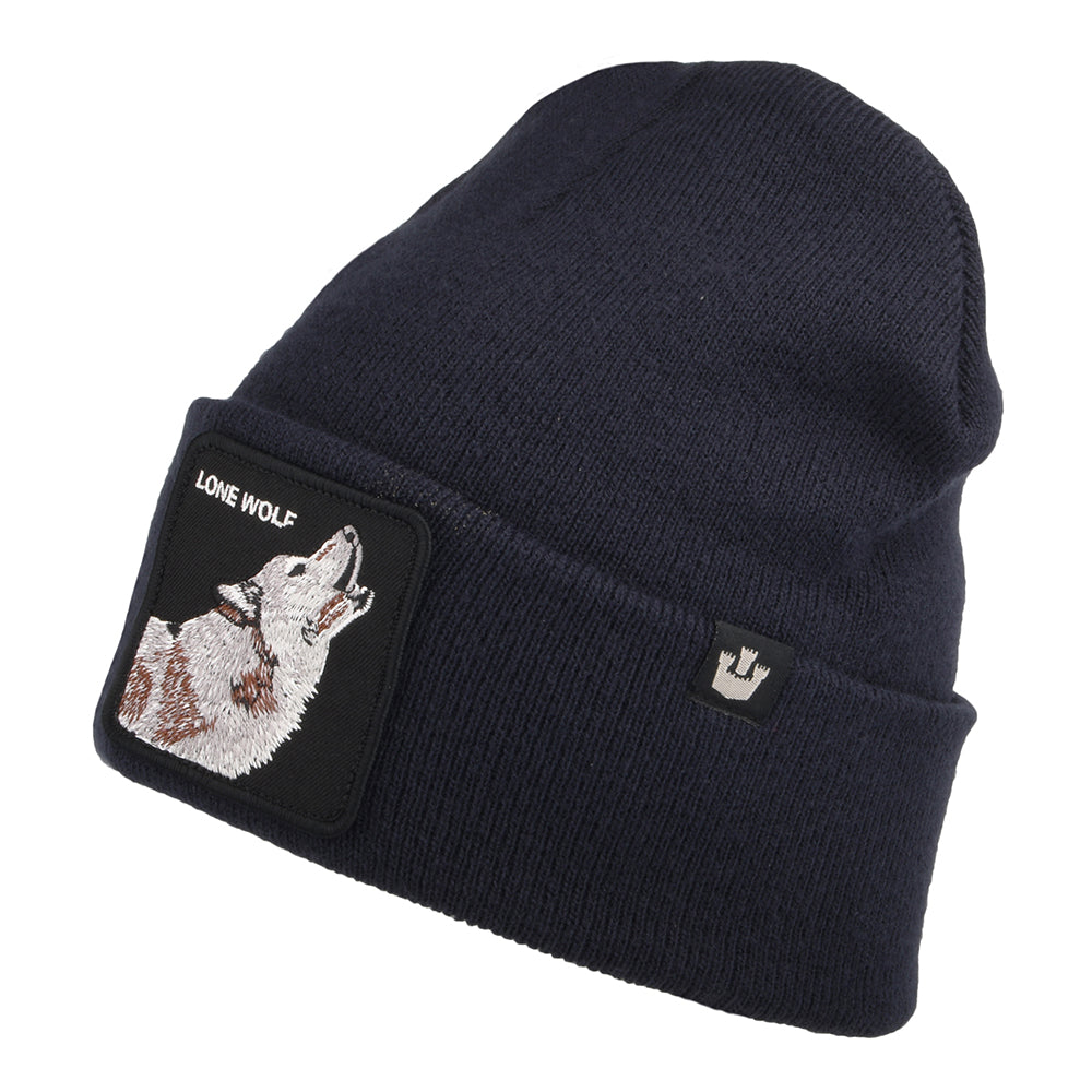 Bonnet Wolf Man bleu marine foncé GOORIN